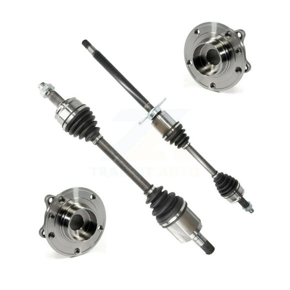 Kugel Front CV Axle Drive Shaft and Complete Hub Bearing Assembly Kit for Car 2013-2016 Dodge Dart 2.4L 2.0L with Automatic transmission Primary Design - Left Right Side (Driver Passenger) KN7-100486