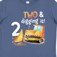 thumbnail image 4 of Inktastic Two and Digging It Bulldozer 2nd Birthday Boys or Girls Baby T-Shirt, 4 of 5