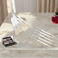 thumbnail image 4 of Conjuntos de brochas de maquillaje ligeras y duraderas de 10 piezas de Unique Bargains para viajes de negocios, plástico de lana de fibra artificial blanca, 4 of 5