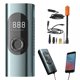 thumbnail image 1 of Inflador de neumáticos compresor de aire portátil, bomba de aire para neumáticos de coche, inflado rápido 150PSI accesorios de coche con coches LED, bicicletas eléctricas, pelotas, motocicle, 1 of 5