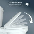 thumbnail image 3 of R&T Round Toilet Seat Cover Soft Slow Close with Built-in Night Light White Plastic, 3 of 8