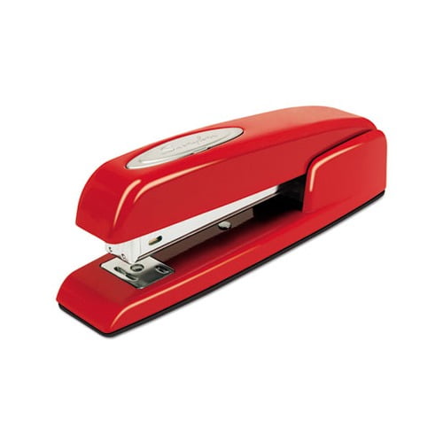 747 Business Full Strip Desk Stapler 25-Sheet Capacity, Rio Red
