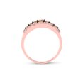 thumbnail image 3 of 10kt Rose Gold Womens Round Brown Diamond Band Ring 1/2 Cttw, 3 of 4