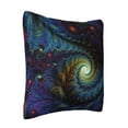thumbnail image 2 of ZICANCN Abstract Fractals Spiral Decorative Throw Pillow Covers, Bed Couch Sofa Decorative Knit Pillow Covers for Living Room Farmhouse, 22"x22", 2 of 8