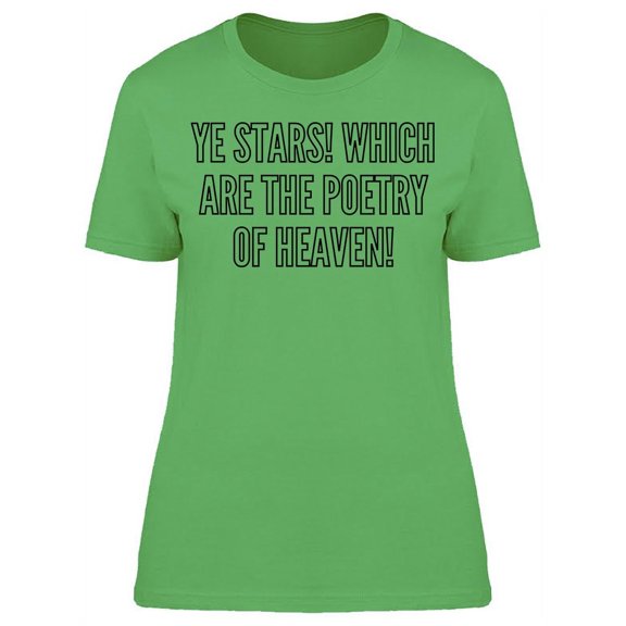 Stars Poetry Of Heaven T-Shirt Women -Image by Shutterstock, Female x-Large