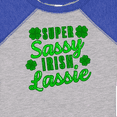 thumbnail image 4 of Inktastic Super Sassy Irish Lassy with Green 4 Leaf Clovers Boys or Girls Baby Bodysuit, 4 of 5
