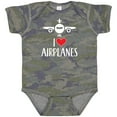 thumbnail image 3 of Inktastic Plane I Love Airplanes Boys or Girls Baby Bodysuit, 3 of 5