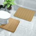 thumbnail image 4 of Soft Foam Bathroom Rug & Toilet Mat Set | Non-Slip Bath Mat | Super Absorbent & Machine Washable | Modern Style for Kids & Adults, 4 of 7