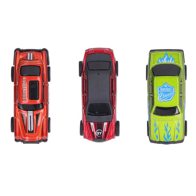 3 juegos de coches retirados simulan una apariencia exquisita modelos de juguetes de automóviles regalos para niños