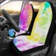 thumbnail image 2 of ABPHQTO Juego de 2 fundas para asientos de coche, diseño teñido con lazo, Protector universal para asientos delanteros de coche, apto para coche, SUV, sedán, camión, 2 of 3