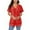 Red, variant on Womens T Shirts,Women's T-Shirts Women Plus Size Sparkly Sequin Blingbling V Neck Short Sleeve Loose Top Tee Shirt Red M