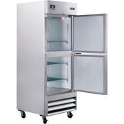 Global Industrial 243216 Nexel Reach in Split Door Freezer - 2 Solid Doors 23 cu. ft.