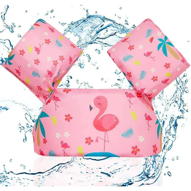 Chaleco Flotador De Natación Para Niños, Lindo Anillo De Natación De Flamenco, Anillo Flotante De Manga De Agua, Equipo De Natación Para Bebés Para Ayuda De Natación Para Bebés De 2 A 6 Años