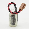 thumbnail image 3 of 10Pcs FDK CR14250SE 1/2AA 3V PLC Battery 1747-BA Backup Power Supply +Brown Plug, 3 of 6