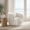 White, variant on MAYEERTY 28.5" Gray Teddy 360° Swivel Barrel Accent Chair, 300LBS Solid Wood Frame Small Armchair with Pillow for Bedroom Kids Room