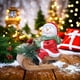 thumbnail image 1 of Herunwer Light up Ceramic Santa Claus Snowman Sleigh Figurines Lighted Porcelain Christmas Characters Statue on Sleds with Pine Cones, Berries, Pine Needles for Holiday Table Decor, 1 of 6