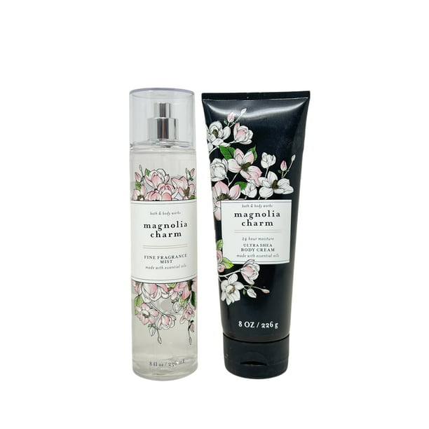 Bath and Body Works MAGNOLIA CHARM Duo Gift Set Body Cream and Fine ...