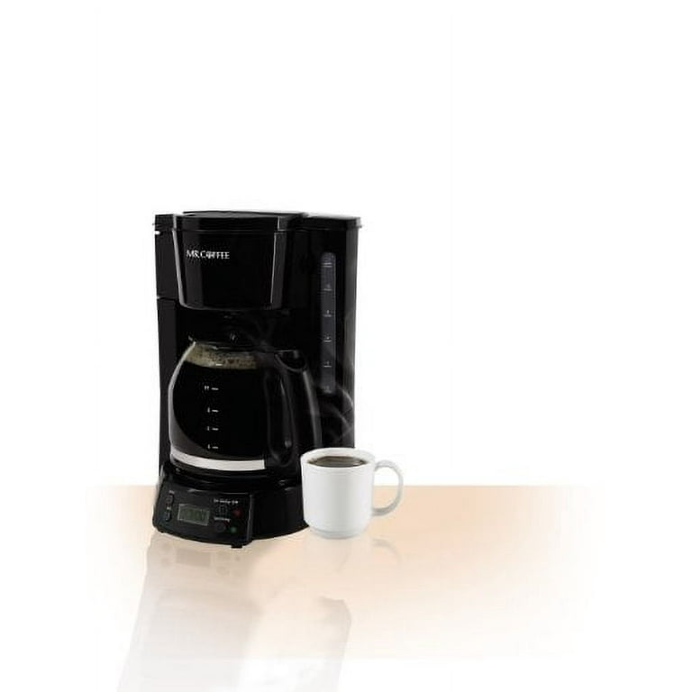 Mr. Coffee Pause N' Serve Programmable Coffeemaker – 12 Cups – Black
