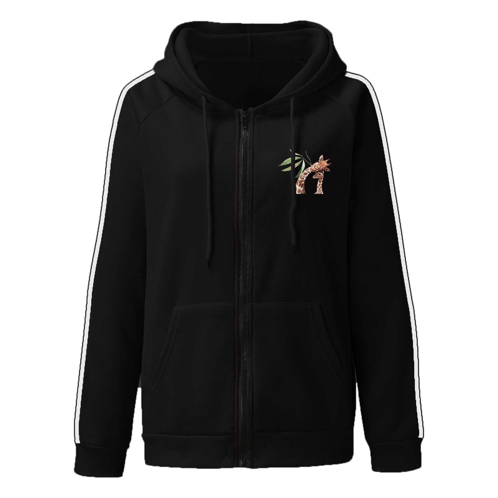 Zip Up Hoodies for Women ,Ladies Sweatshirt Oversized Full Zipper