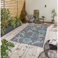 thumbnail image 2 of Ashore Nautical & Coastal Transitional Design Indoor/Outdoor Area Rug 5'3" x 7'7" - Gray/Blue, 2 of 5