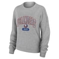thumbnail image 2 of Women's WEAR by Erin Andrews Heather Gray New York Islanders Knit Long Sleeve Tri-Blend T-Shirt & Pants Sleep Set, 2 of 5