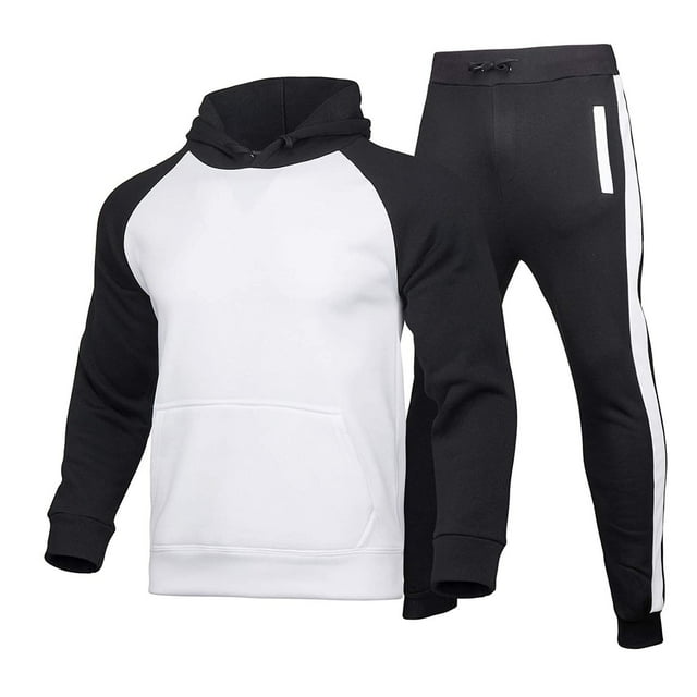 Mefallenssiah Men'S Winter Sport Wear Tracksuit Clothes Outfits Set Sweatshirt+Long Sweatpants