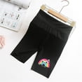 thumbnail image 3 of Favoffer Big Kid Girls Shorts Summer Thin High Waist Rainbow Print Yoga Pants Five Inch Tight Sports Leggings Casual Active Bottoms Daily Home Outdoor Play Sizes 4-13Y, 3 of 7