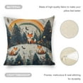 thumbnail image 4 of fox trees rainbow Linen toss pillowcase decoration pillowcase gifting preferred 20x20 inch cushion cover 2 sets sofa pillowcase sofa bedroom living room car, 4 of 8