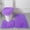 Purple, variant on KUNPENG Non-Slip Bathroom Rug Set, 3-Piece Shaggy Bathroom Rugs and Mats, Super Absorbent Microfiber Bath Rug, Contoured U-Shape Toilet Mat & Lid Cover, Shower Mat for Home Decor