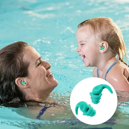

DssFDGR Camping Sound Proof Earplugs Proof Sleep Earplugs Water Proof Silicone Earplugs Swimming Earplugs 1 Pair