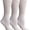 3 Pack White Crew, variant on Yacht & Smith Loose Fit Non-Binding Soft Cotton Diabetic Crew And Ankle Socks, Bulk Value Pack