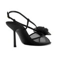 thumbnail image 4 of XYD Women Rose Mesh Slingback Pumps Peep Toe Thin High Heel Sandals Elegant Evening Dinner Prom Shoes Size 7 Black, 4 of 4