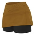 thumbnail image 5 of ZACPNCV Girl's Skorts Tummy Control Skorts Dressy Casual High Waist Athletic Shorts Skirts Brown 8-9 Years, 5 of 7