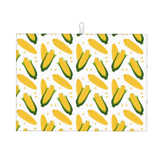 Balery Corn On The Cob Alfombrilla de Secado para Cocina, 18x24 Pulgadas, Súper Absorbente para Platos y Encimeras