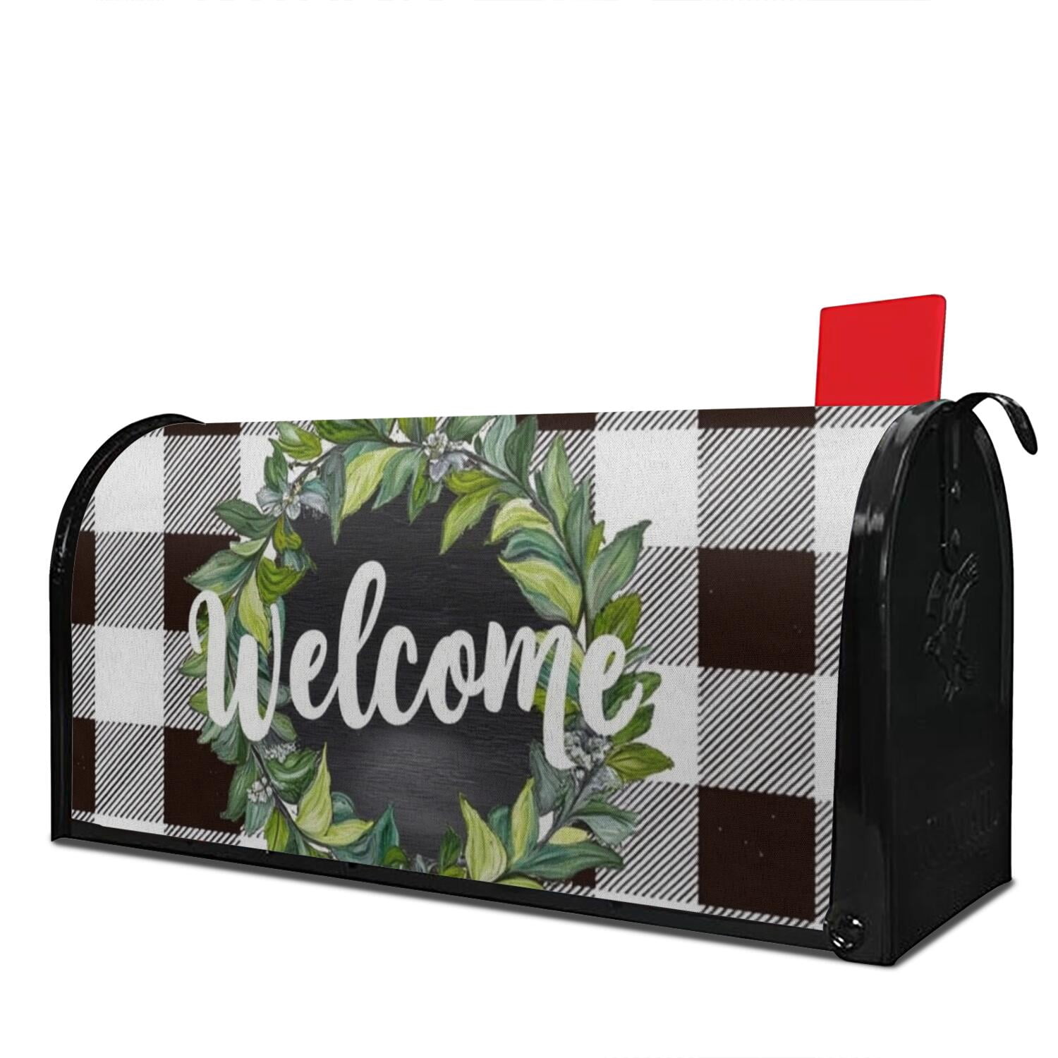 Magnetic Mailbox Cover - Spring Summer Flowers Design, Standard Size 18x21 Inches