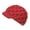 Burgundy, variant on Women Elegant Cable Knitted Cabbie Skull Cap Winter Beanie Hat with Visor
