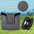thumbnail image 6 of Haosy Space Gray Golf Mallet Putter Cover Strong Magnetic Leather Golf Club Headcover Closure, 6 of 7