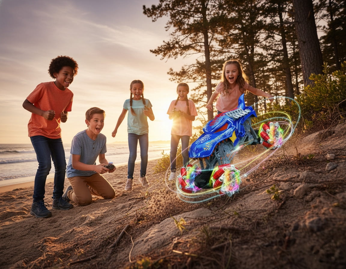Remote Control Monster Truck 1:16 Scale 4WD Off-Road Toy Car for Kids, High-Speed All-Terrain Truck
