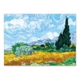 thumbnail image 1 of 1pc Abstract Starry Sky Landscape Canvas Wall Painting Modern Home Decor Hanging Painting No Frame, 1 of 5