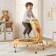 thumbnail image 4 of Gymax Mini Trampoline w/Foam Padded Handle & Safety Padded Cover for 3+ Years Old Kids Orange, 4 of 10