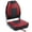 Black-Red, variant on Folding Boat Seats, High Back Fishing Boat Seat, Comfortable Boat Chairs with Thick Sponge Padding and Hinge for Sightseeing Boat, Speedboat