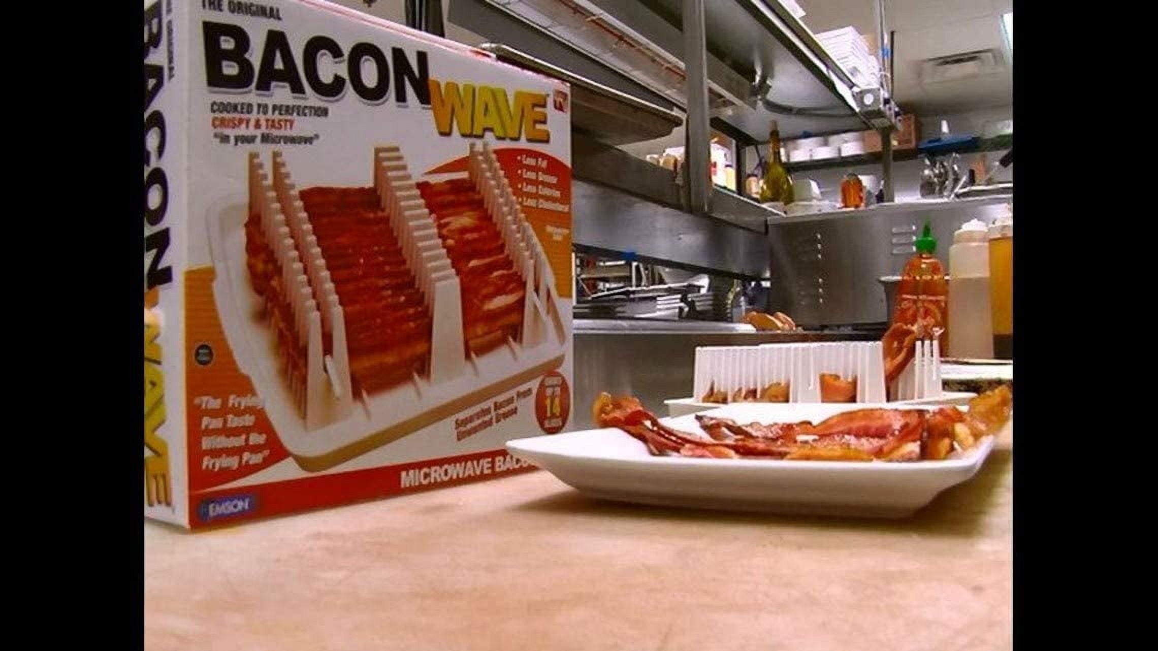 Microwave Bacon Cooker, Microwavable, Greaseless, Healthy and Crispy Bacon,  BPA Free, As Seen on TV