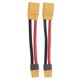 thumbnail image 1 of Paquete de 2 cables de alimentación de carga con adaptador de conexión XT60 hembra a XT90 macho. Los 100MM, 1 of 9
