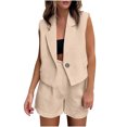 thumbnail image 2 of Robe d'Été pour Femmes 2024 Mode Grande Taille Nouvelle Unie à Col en V Ensemble Deux Pièces Rabais de 50 % Liquidation!, 2 of 9