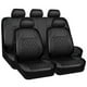 thumbnail image 2 of Funda de asiento de coche de una sola línea con cuadros de diamantes, cuero acolchado, cuero sintético PU, 2 of 5