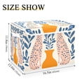 thumbnail image 5 of Yayeee Collapsible Cube Storage Bin with Lid Fabric Closet Decorative Basket with Handles, Leopards Leaves, 5 of 7