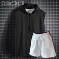 thumbnail image 3 of Verano para hombre músculo con capucha chaleco sin mangas culturismo gimnasio entrenamiento fitness camisa de alta calidad chaleco hip hop sudadera tops para hombres, 3 of 5