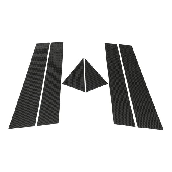 Unique Bargains Door Pillar Window Trim Front Rear Left Right for Volkswagen Passat 2011-2019 Anti Scratch Sticker Pillar Posts Door Outer Exterior Cover 6 Pcs