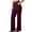 Hot Pink# casual pants for women, variant on Oksale Business Casual Pants for Women Office Wear Loose Straight Leg Dress Pants with Pockets Cozy Stretch High Waisted Plus Size Trousers