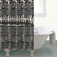 thumbnail image 4 of Black Geometric Triangle Wave Pattern Shower Curtain 84"x72" ,Bathroom Decorative Shower Curtains Set with 12 Hooks,Modern Waterproof Washable Shower Curtain, 4 of 6